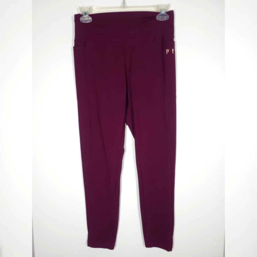PINK Victoria's Secret Maroon Leggings